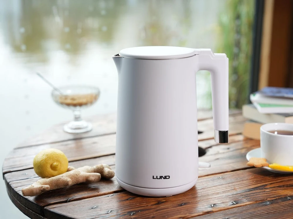Lund Toya Sa Poland elektrinis virdulys 1,5 l Baltas, vėsus prisilietimas (68207)