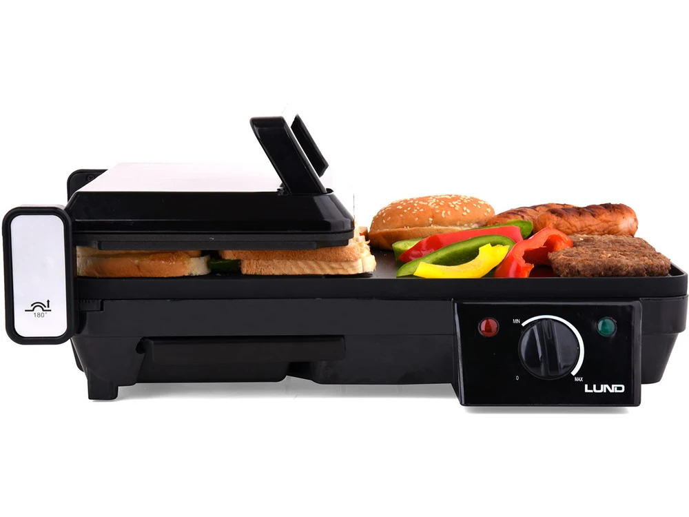 LUND ELEKTRINĖS GRILĖS 2in1 2000W 40,5x25cm
