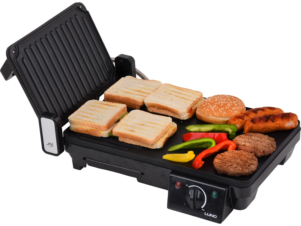 LUND ELEKTRINĖS GRILĖS 2in1 2000W 40,5x25cm