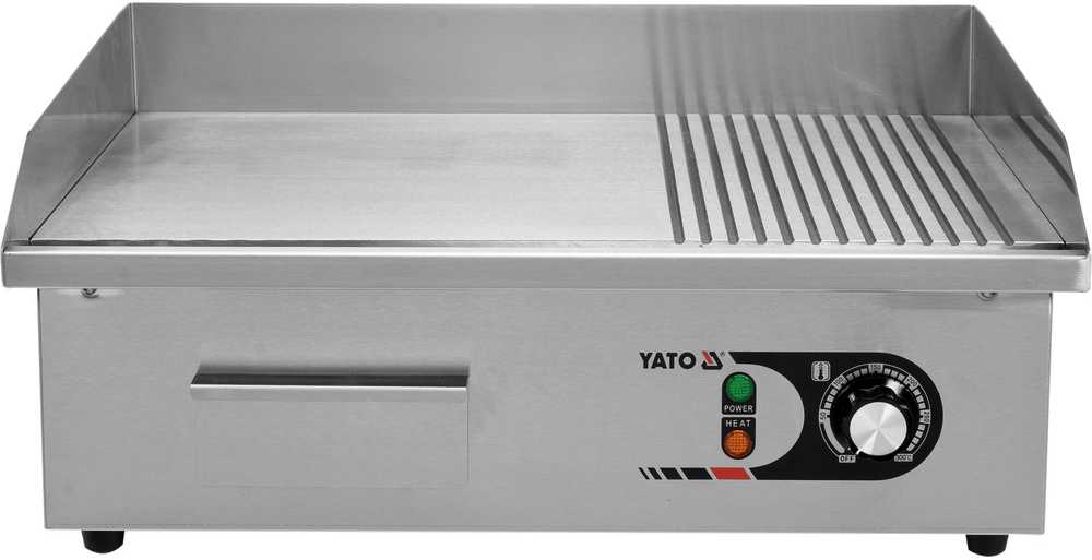 Virdulys Toya Sa Poland Elektrinė grilio plokštė, 3.0kW, nerūdijančio plieno korpusas, 55cm grilis