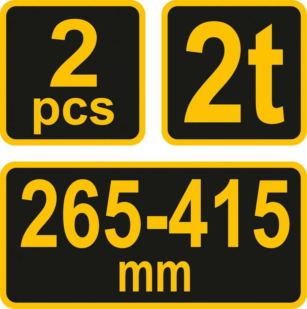 VOREL Domkratai, 2 vnt., 2 tonos, 80307