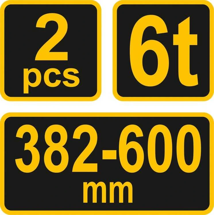 VOREL Domkratai, 2 vnt., 6 tonos, 80309