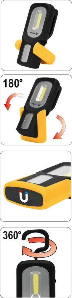 VOREL COB LED DIRBTUVĖS LEMPA 3 W ĮKRAUKAMA