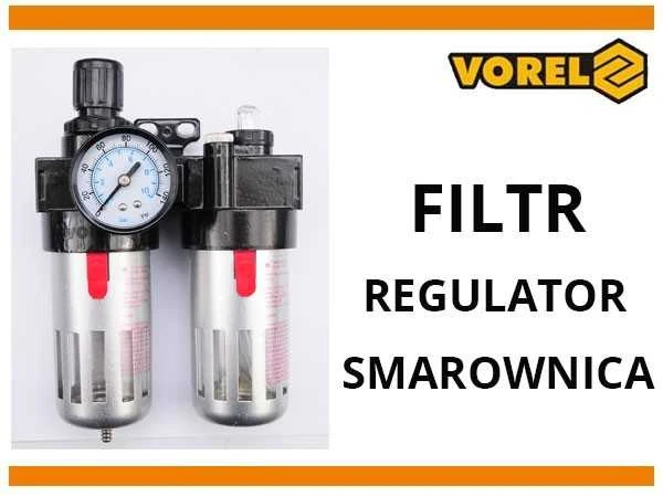 VOREL FILTRAS NUOSAVYBĖLIS + REDUKTORIUS + ALYVAS 1/2" 81556