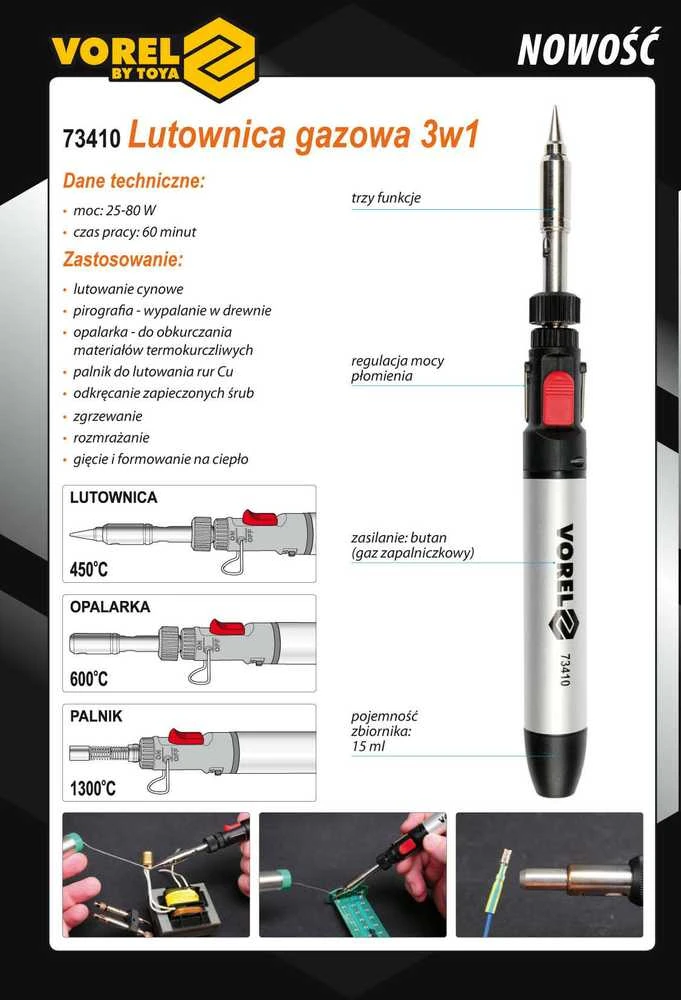 VOREL LUTOWNICA GAZOWA 73410