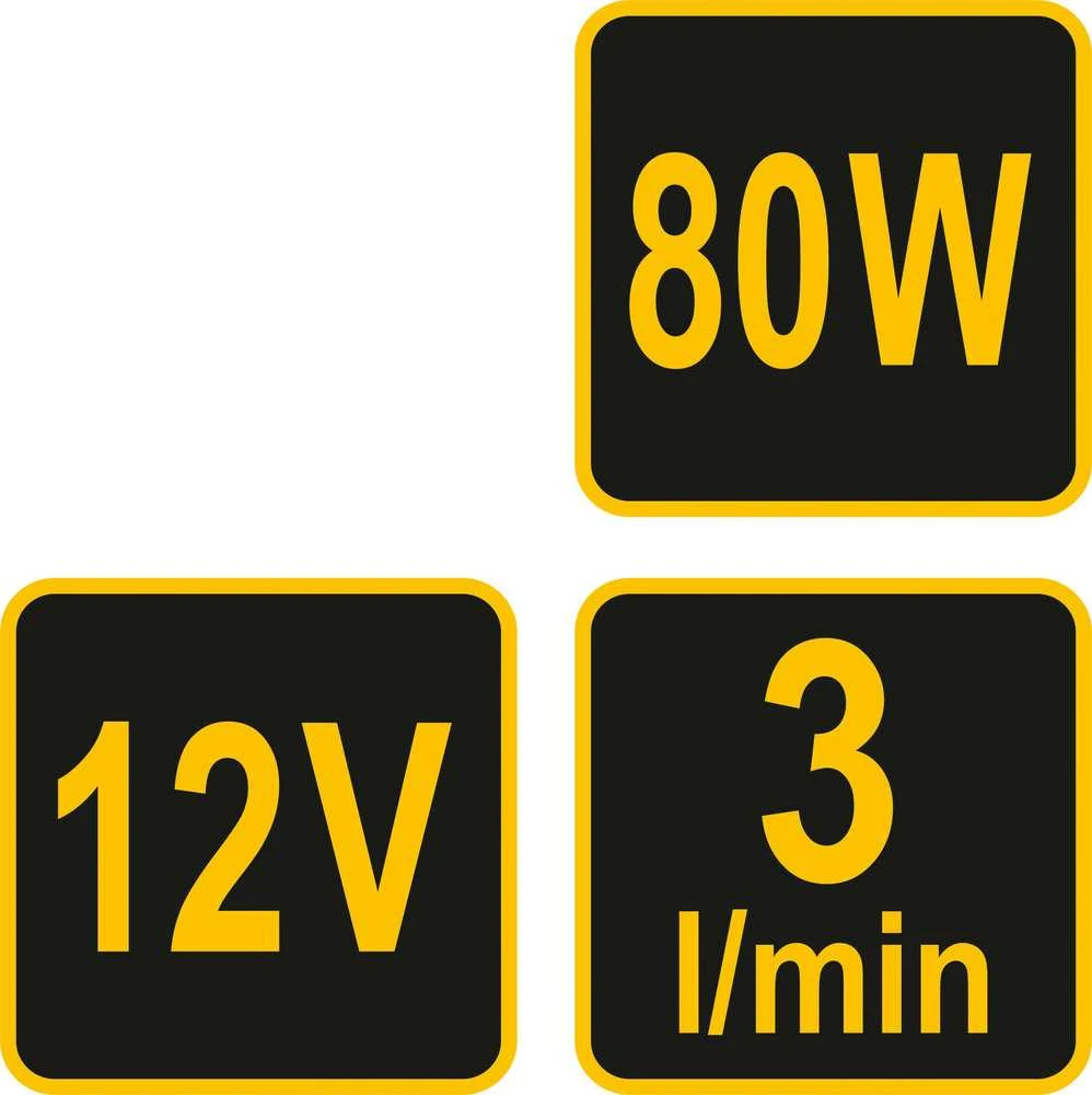 Vorel Toya Sa Poland Elektrinė pompa tepalui/dyzelinui/mazutui ir kt. | 3 l / min | 12V (78007)