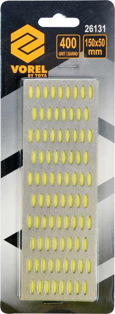 Vorel Toya Sa Poland Galąstuvas deimantinis | perforuota plokštelė | 150 X 50 mm | P 400 (26131)