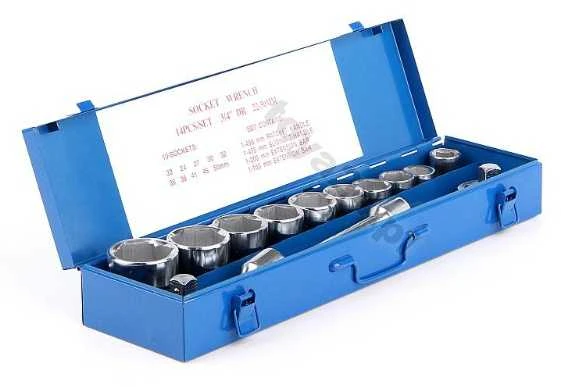 Vorel Toya Sa Poland Galvučių komplektas 6 kampų | 22-50 mm | metalinė dėžė | 20 mm (3/4") | 14 vnt. (58140)