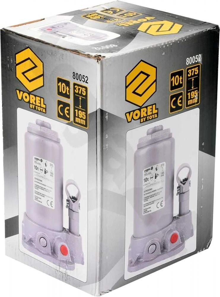 VOREL DŹWIGNIK TŁOKOWY HYDRAULICZNY 10T 195-375mm 80052