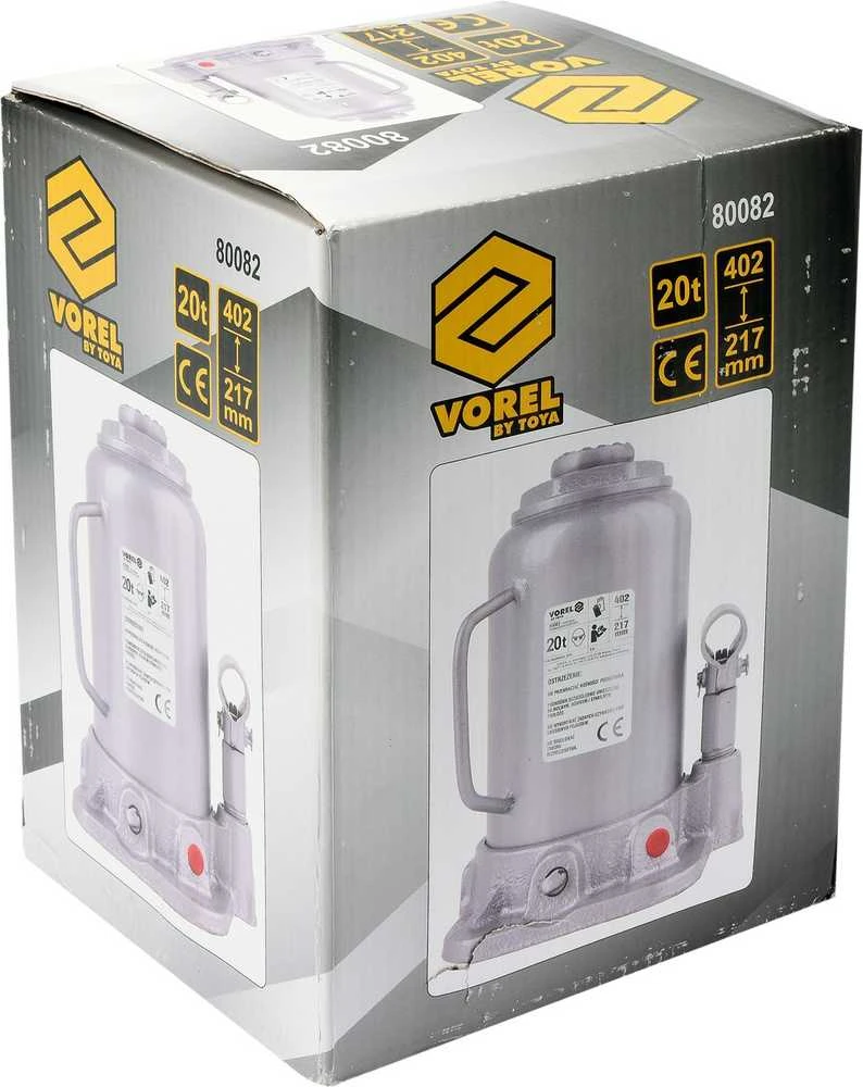 VOREL DŹWIGNIK TŁOKOWY HYDRAULICZNY 20T 217 - 402mm 80082