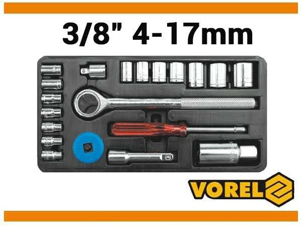 Toya Sa Poland VOREL Rinkinys KLUCZY rinkinys 21 vnt 3/8"