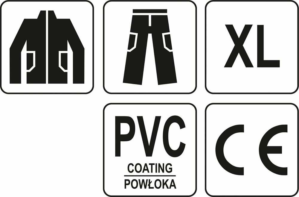 VOREL KOMPLET PRZECIWDESZCZOWY Tamsiai mėlynas ROZ. XL