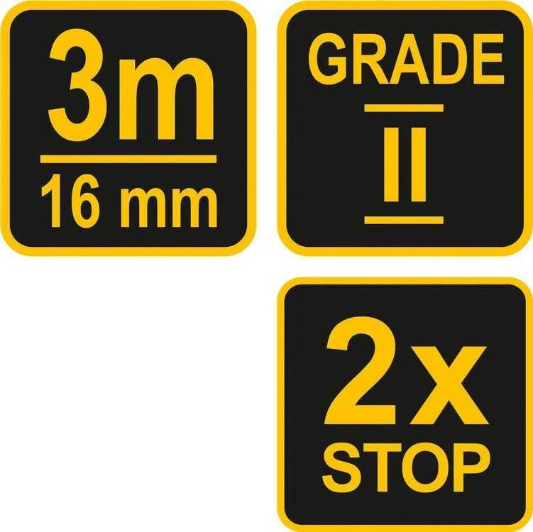 Vorel Toya Sa Poland Matavimo ruletė | 3 m x 16 mm (10061)