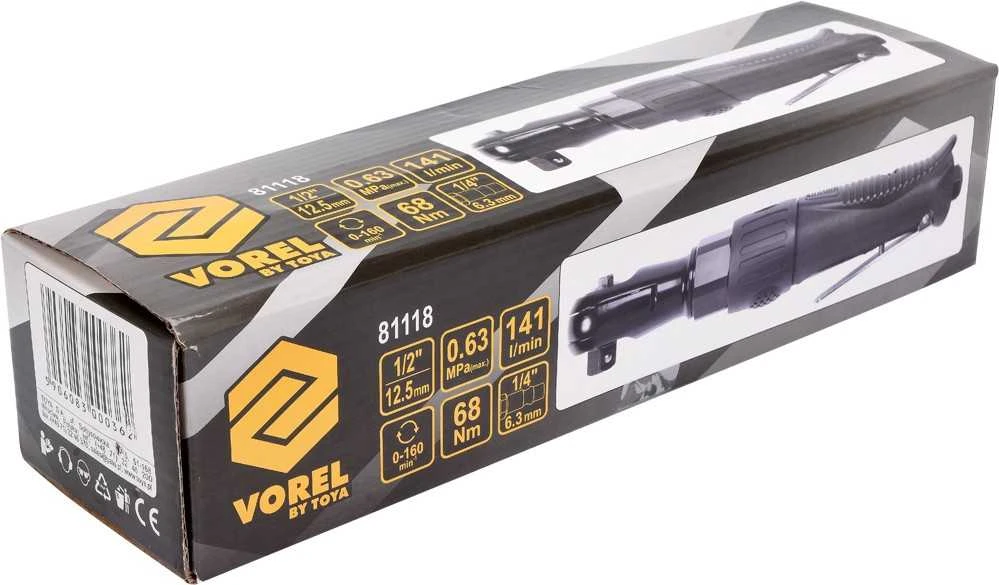 Vorel Toya Sa Poland Pneumatinė terkšlė kampinė | 1/2" | 68 Nm (81118)