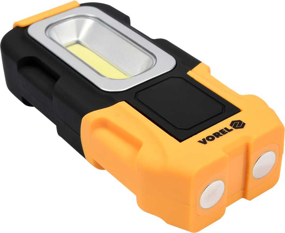 VOREL ROTATING RANKINĖ LAMP COB LED