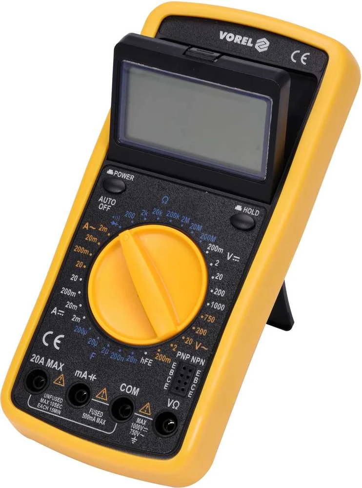 Toya Sa Poland Skaitmeninis daugiafunkcis multimetro testeris | LCD ekranas | AUTO-OFF (81775)