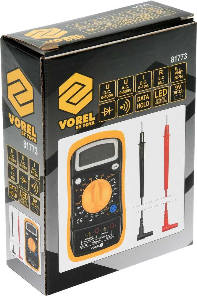 Vorel Toya Sa Poland Skaitmeninis multimetras | 0–600 V | 0–10 A (81773)