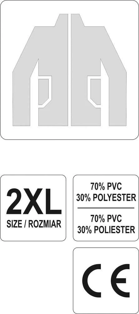 VOREL KURTKA PRZECIWDESZCZOWA Geltona ROZMIAR XXL 74627