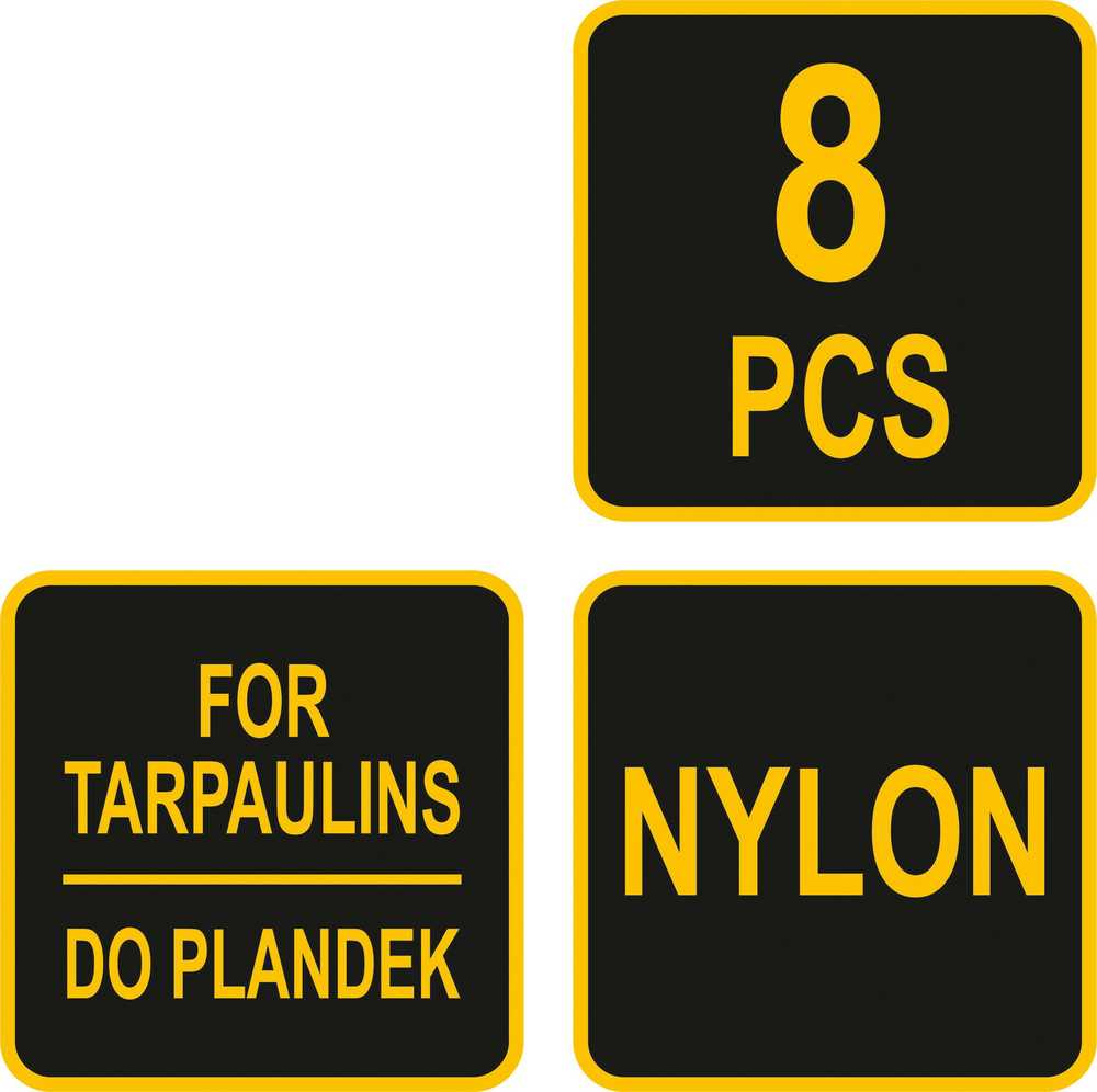 Vorel Toya Sa Poland Tentų / palapinių tvirtinimai | su varžtu | 8 vnt (85170)