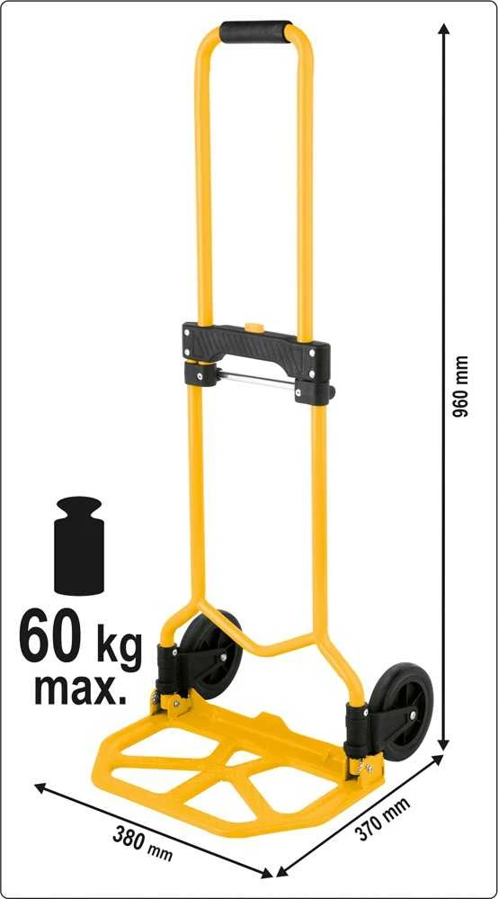 VOREL Vežimėlis MAGAZYNOWY sulankstomas 60kg 78660