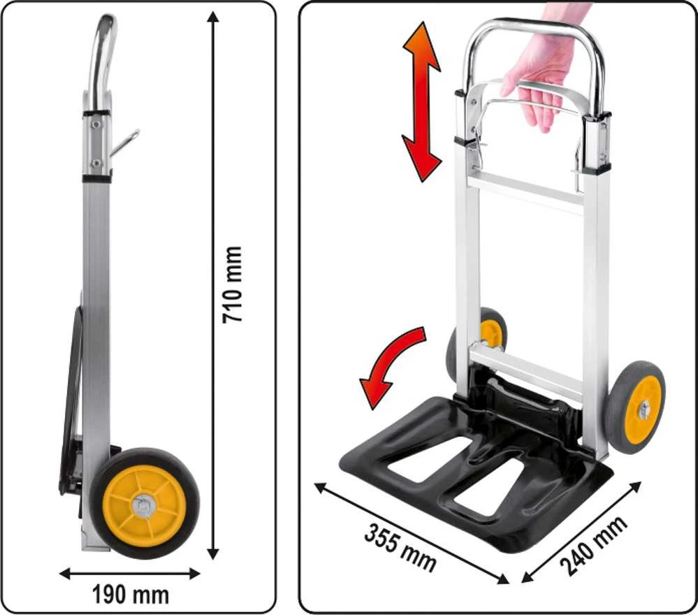 Vorel sulankstomas vežimėlis 90KG 78661