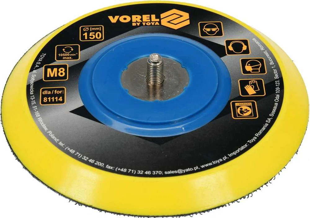 VOREL DISKAS 150mm M8 sriegis PNEUMATINIAM ŠLIMUOKLIUI (81114) 81115