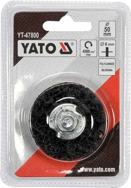 YATO DISKINIS šepetėlis SU 50 mm NEaustiniu AUDINIU