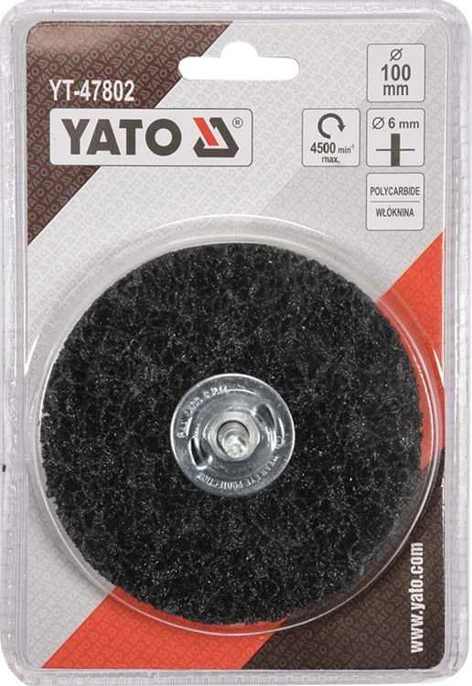 YATO DISKINIS šepetėlis SU 100 mm NEaustiniu AUDINIU