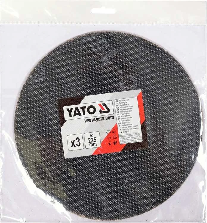 Toya Sa Poland Abrazyvinis tinklinis diskas su Velcro | P150 | 225 mm | 3 vnt. (YT-845843)