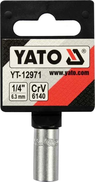 Yato Toya Sa Poland Adapteris | vidinis kvadratas 6.3 mm (1/4") | vidinis šešiakampis 6.3 mm (1/4") (YT-12971)