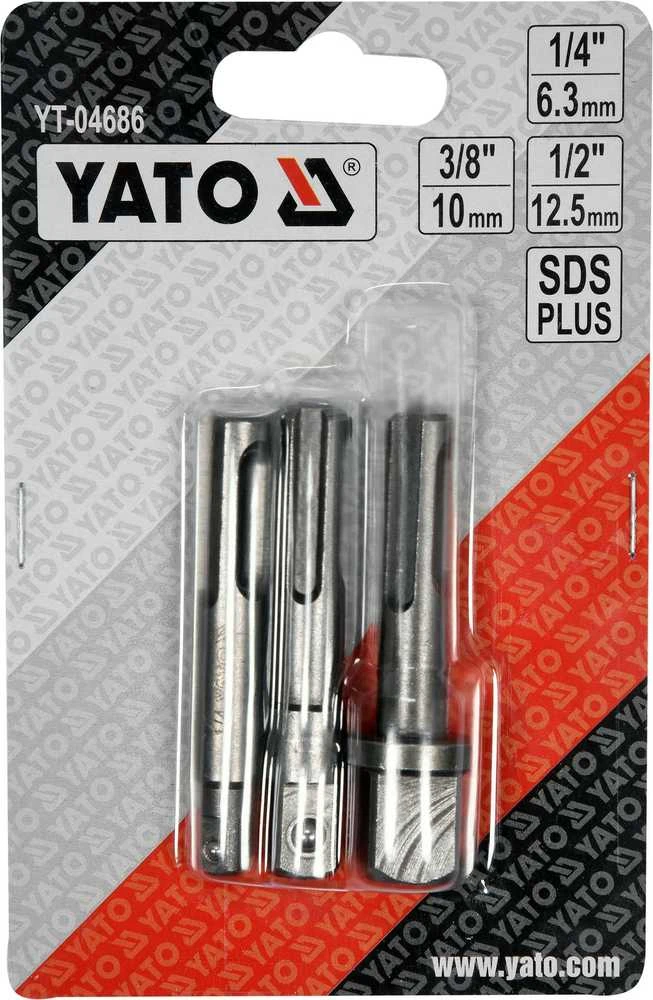 Grąžtas YATO SDS ADAPTERIAI LIZDOMS 1/4 3/8 1/2" RINKINYS.