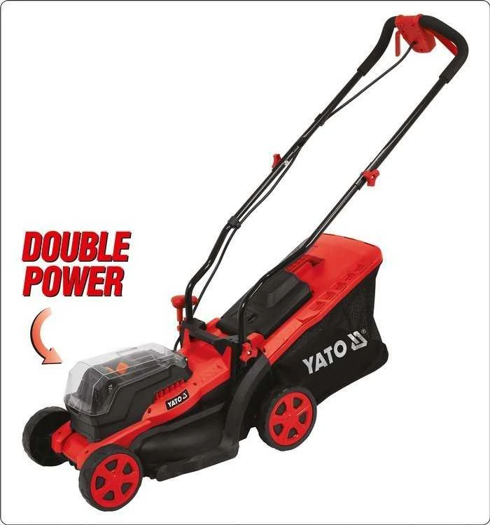 „YATO“ akumuliatorinė vejapjovė YT-85220 36V 2x18V 2x2,0Ah