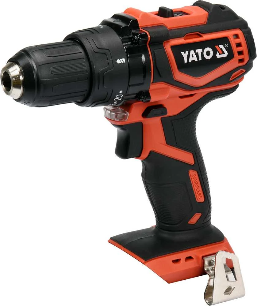 Yato YT-82795 belaidis gręžtuvas-suktuvas šoninis vaizdas