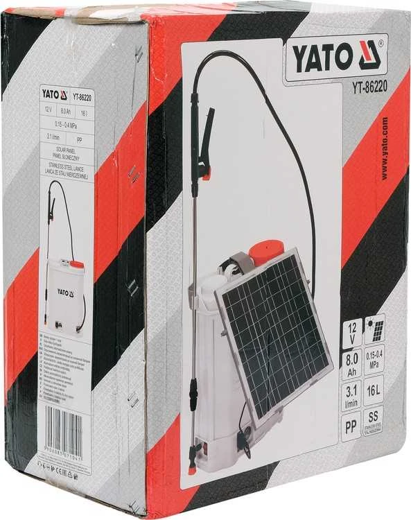 YATO purkštuvas 16L AKU + SOLAR