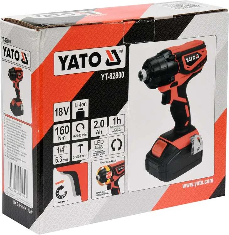 Smūginis suktuvas Yato YT-82800; 18V; 1x2,0 Ah akum.