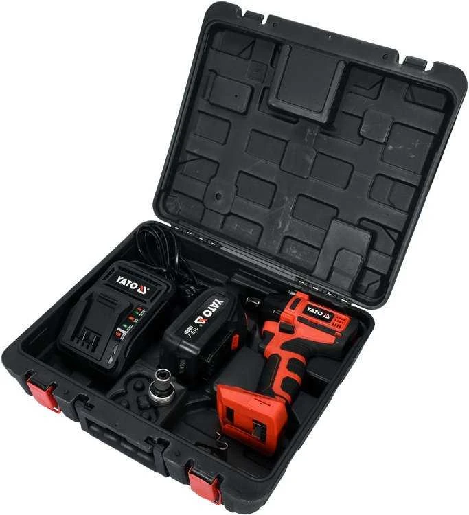 YATO bešepetėlinis smūginis veržliasukis 18V LI-ION 1/2" 1x3,0Ah 250Nm