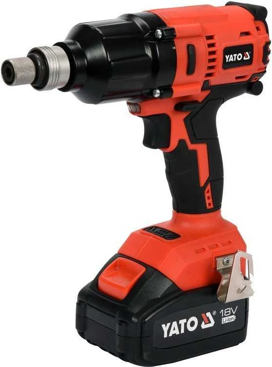 YATO Akumuliatorinis bešepetėlinis smūginis veržliasūkis YT-82806, Li-ion, 18V, 1x3.0 Ah, 700Nm, 1/2"
