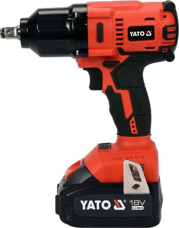 YATO Akumuliatorinis bešepetėlinis smūginis veržliasūkis YT-82806, Li-ion, 18V, 1x3.0 Ah, 700Nm, 1/2"
