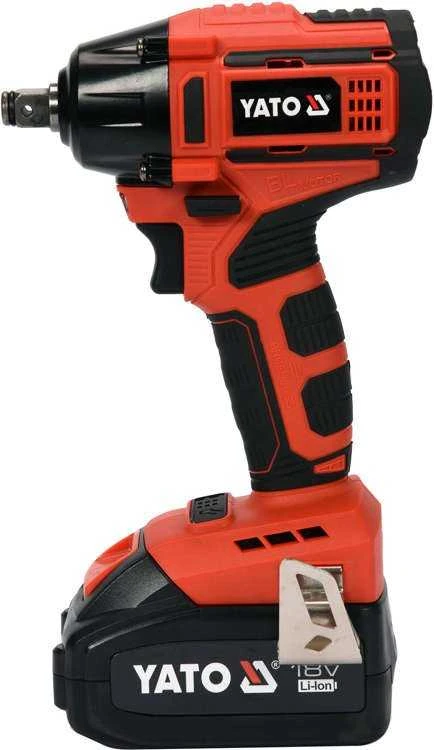 YATO bešepetėlinis smūginis veržliasukis 18V LI-ION 1/2" 1x3,0Ah 250Nm