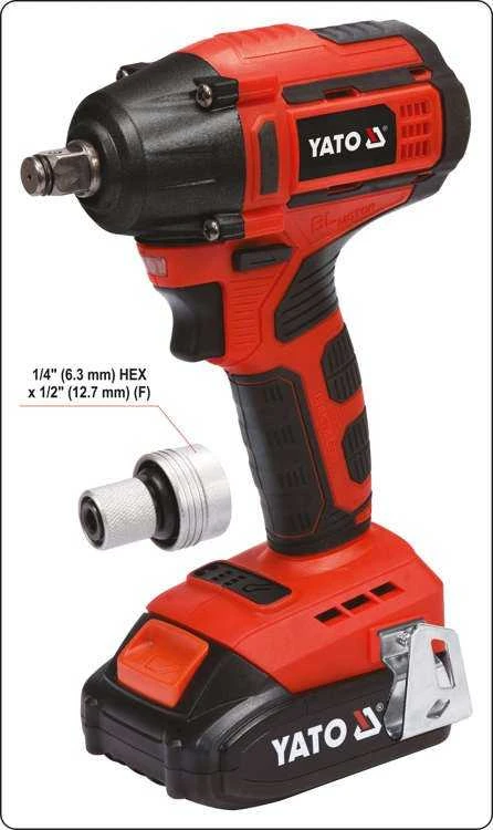 Yato 18V veržliasukis su adapteriu