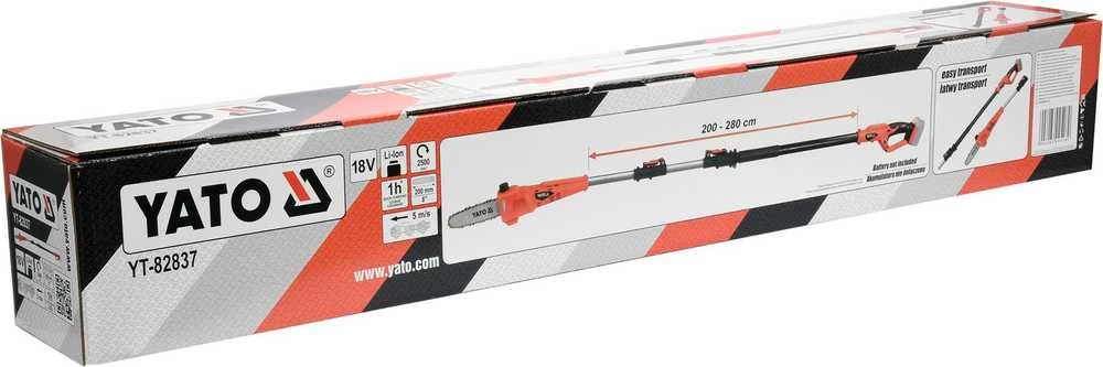 Grandininis pjūklas Aukštapjovė Yato YT-82837; 18 V (be akumuliatoriaus ir pakrovėjo)