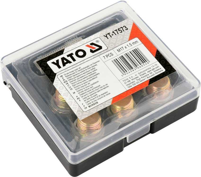 Yato Toya Sa Poland Alyvos išleidimo srauto remonto komplektas | M17 x 1,5 mm (YT-17573)