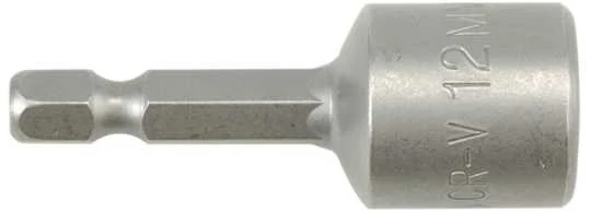 Yato Toya Sa Poland Antgalis - galvutė magnetinė CR-V, 1/4" 12x48 mm su pakuote (YT-1517)