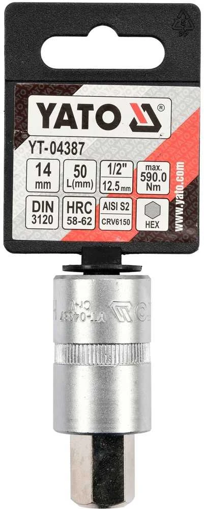 YATO KLUCZ TRZPIENIOWY IMBUSOWY/HEX 1/2" 14x55mm
