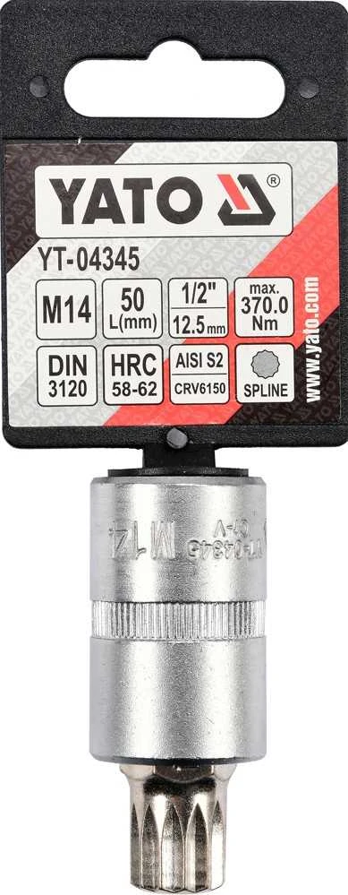 YATO SPLINE RAKTAS 1/2" M14x55mm