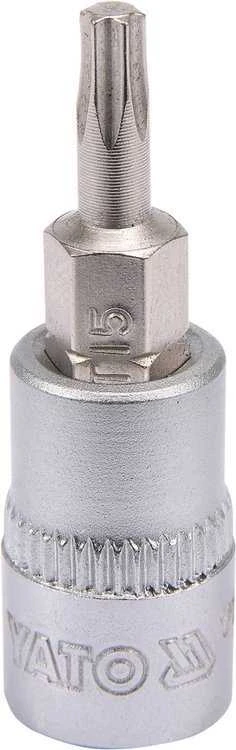 Yato Toya Sa Poland Antgalis įpresuotas į galvutę | 6.3 mm (1/4") | T-Star (Torx) T15 (YT-04303)