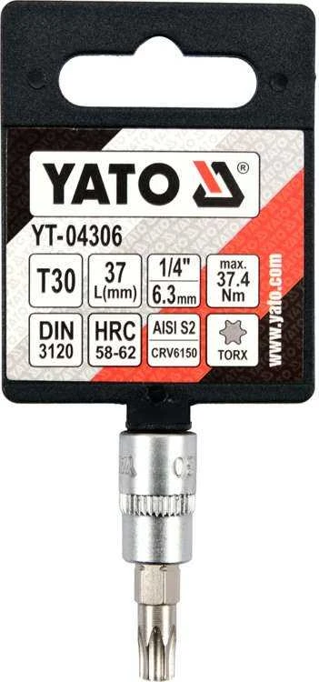 Toya Sa Poland YATO TORX raktas 1/4" T30x37mm