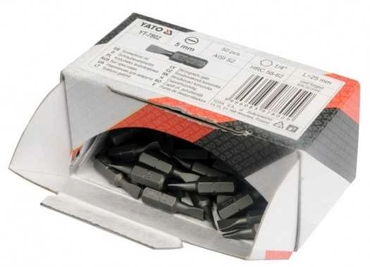 Yato Toya Sa Poland Antgalis kryžminis 1/4"x25MM, dydis PH3, S2 50 vnt (YT-7809)