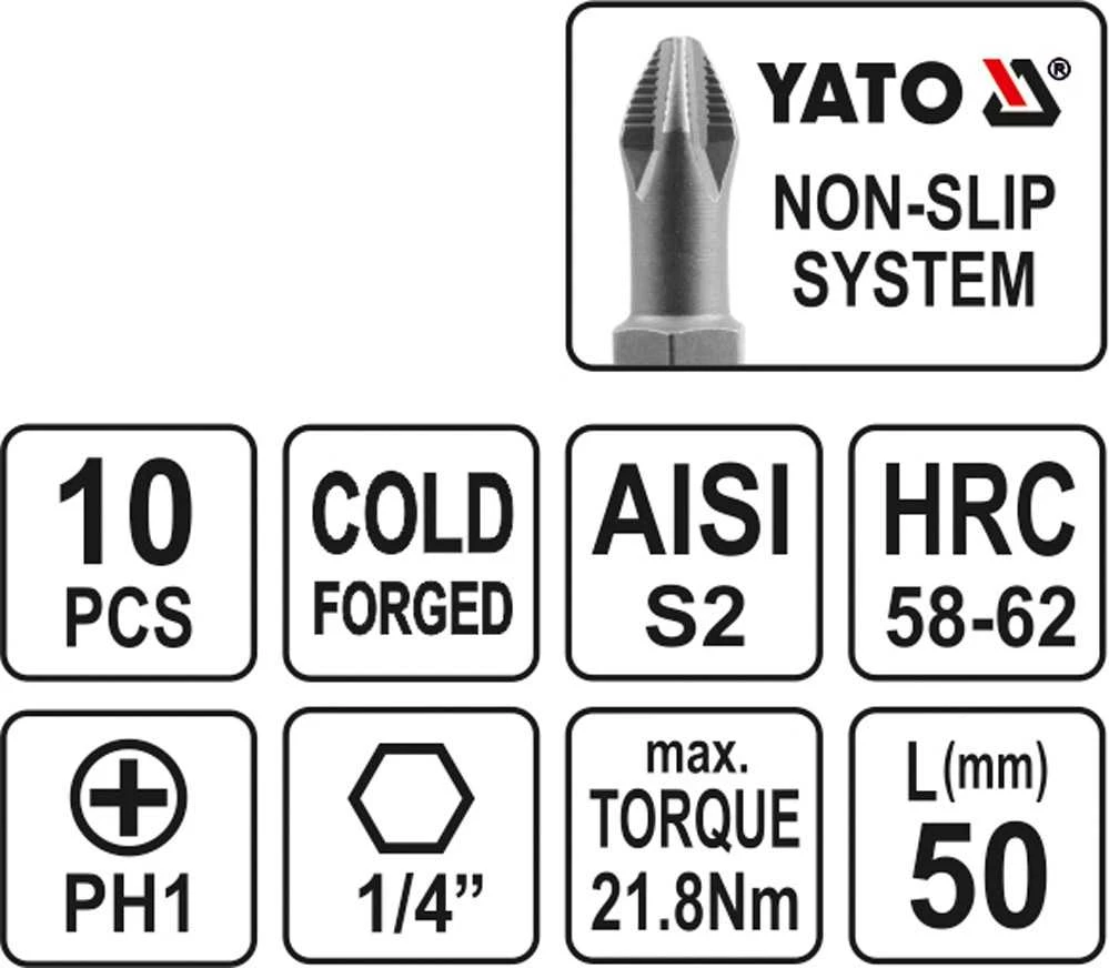 Toya Sa Poland Antgalis PH1x50 mm, 10 vnt. (YT-0477)