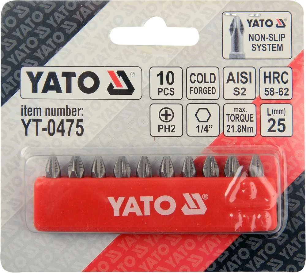 Yato Toya Sa Poland Antgalis PH2x25 mm 10 vnt. (YT-0475)